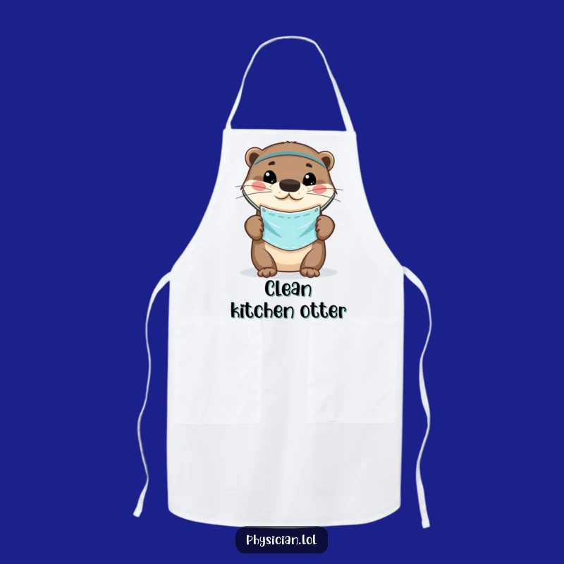 Funny Otter Doctor Apron: Playful mask, safe and stylish, a fun and funny gift for chefs.