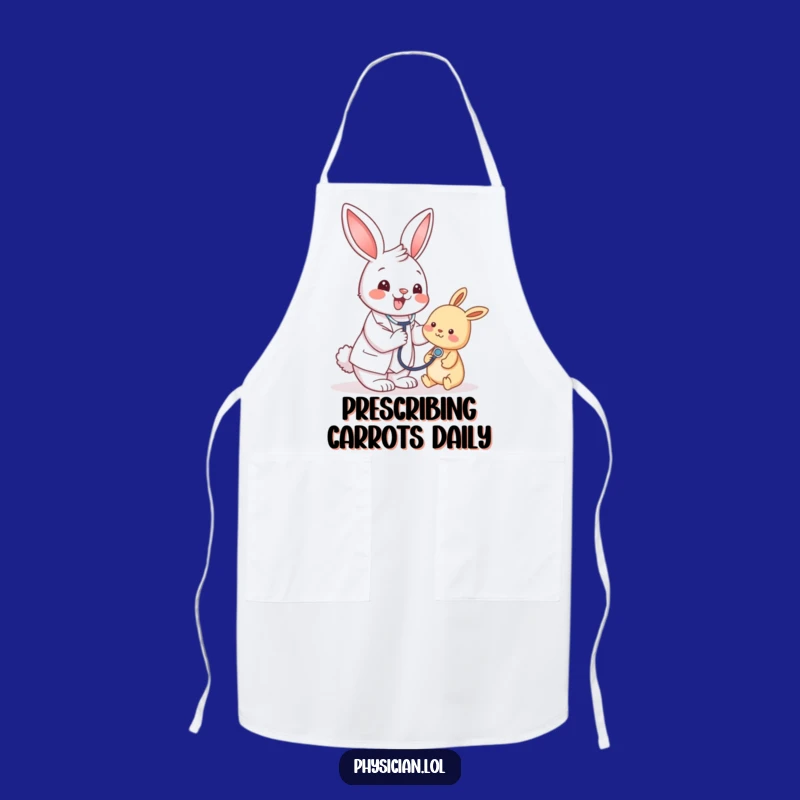 Funny Bunny Doctor Apron - Hilarious Kitchen Wear for Aspiring Vets