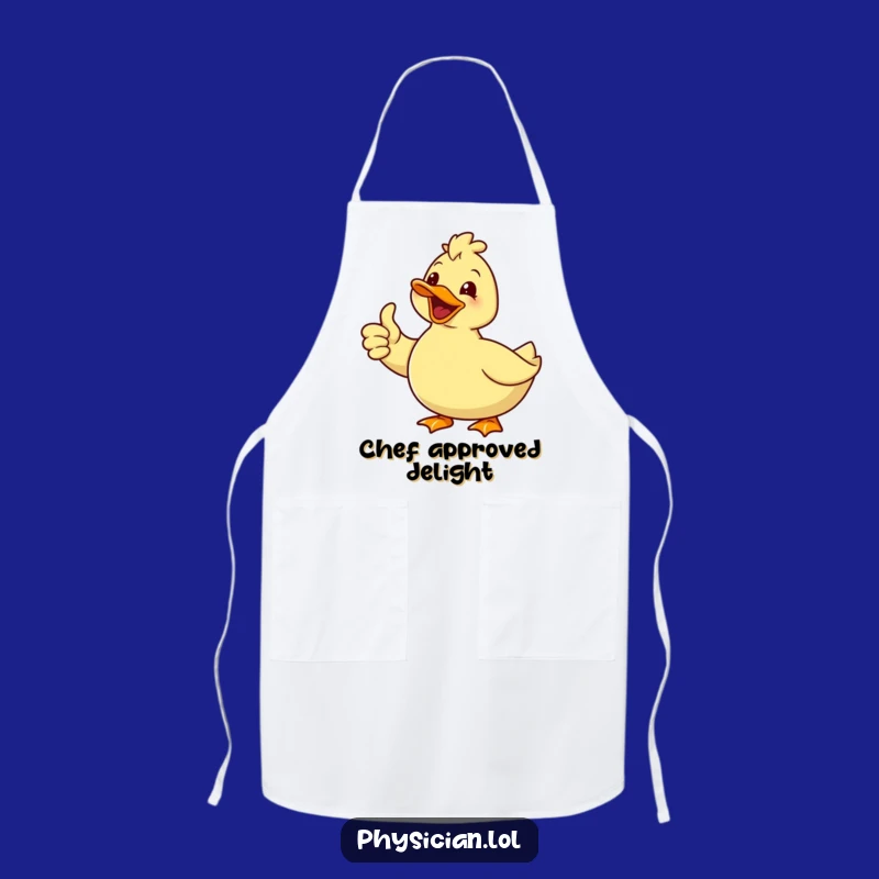 Funny Duck Apron - Hilarious Kitchen Gift for Optimists & Happy Cooks