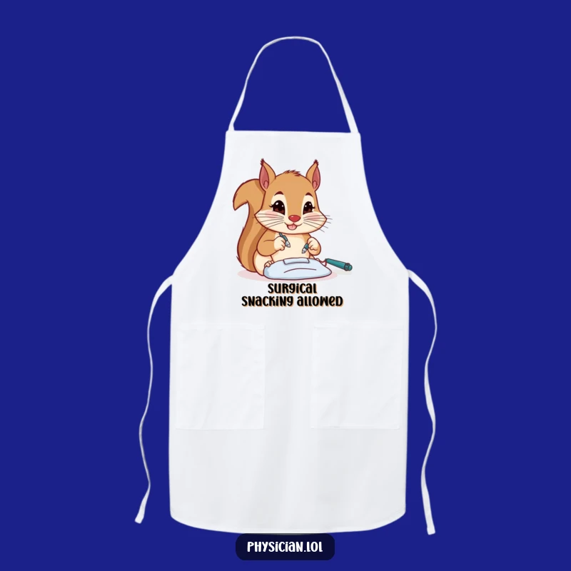 Funny Squirrel Surgeon Apron - Hilarious Kitchen Wear for Precise Chefs