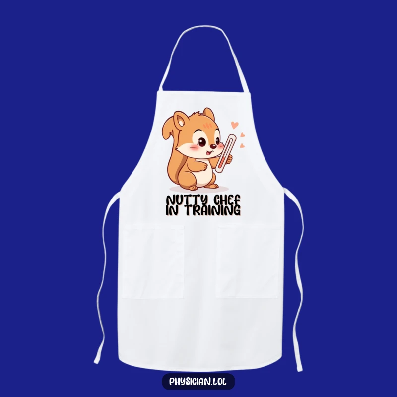 Funny Squirrel Thermometer Apron: Cook with a Smile and Chuckles!