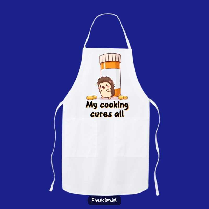 Funny Hedgehog Chef Apron: Hilarious Kitchen Wear for Facing Big Recipes