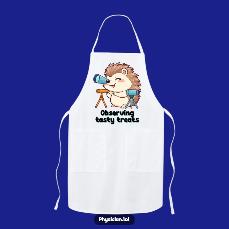 Funny Hedgehog Apron - Hilarious Kitchen Gift for Stargazing Chefs