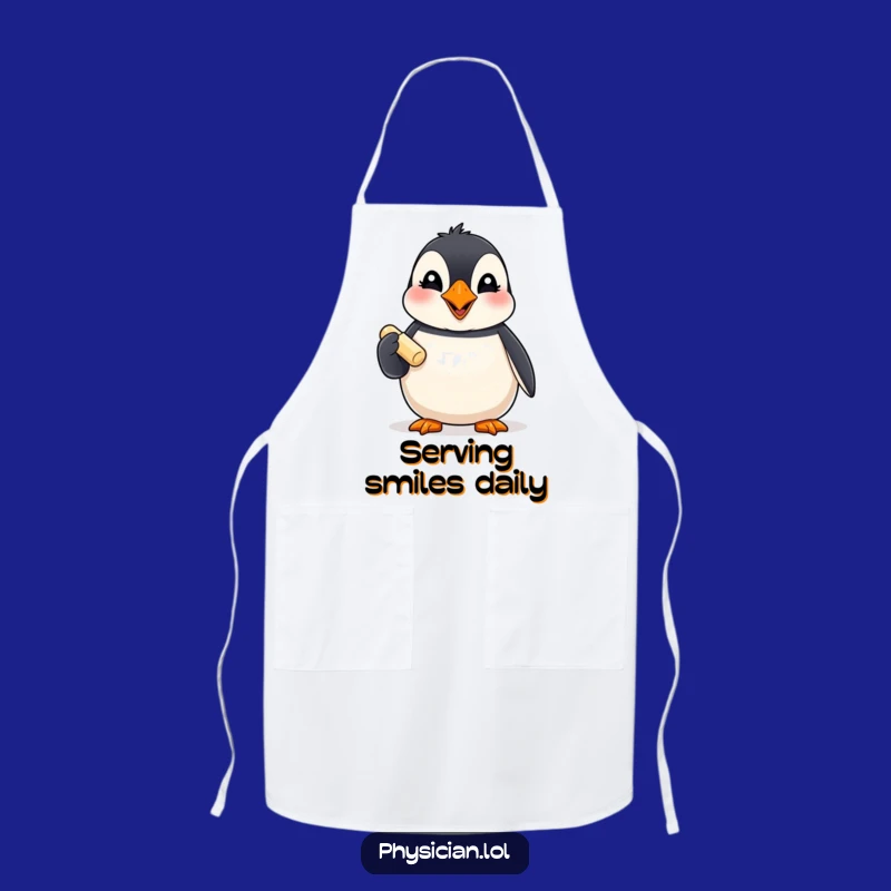 Funny Puffin Pill Apron: Cook Up Laughs in the Kitchen with this Gift