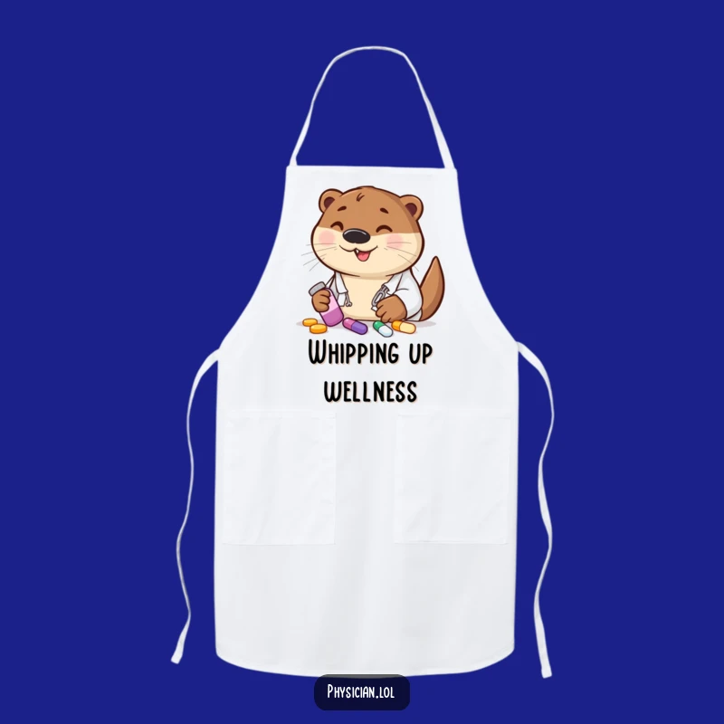 Funny Otter Doctor Apron - Hilarious Kitchen Wear for Cheerful Cooks