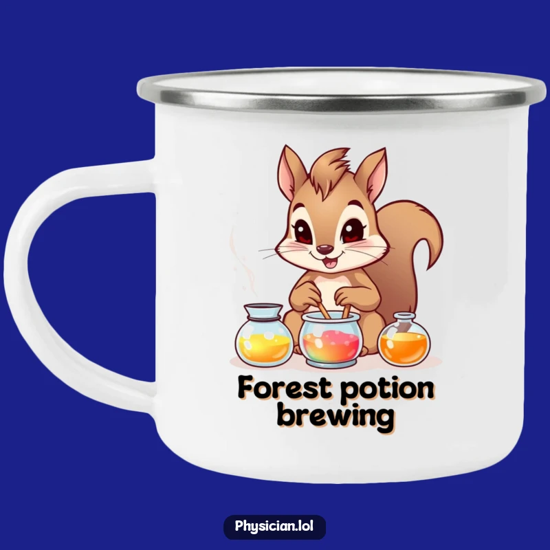 Funny Squirrels Campfire Mug: Brave Squirrels Outdoor Funny Potion Brew