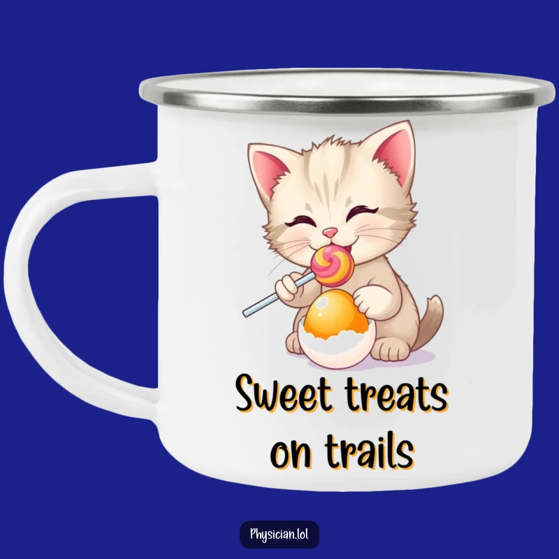 Funny Kitten Doctor Camping Mug: Your Sweet Prescription for Outdoor Fun