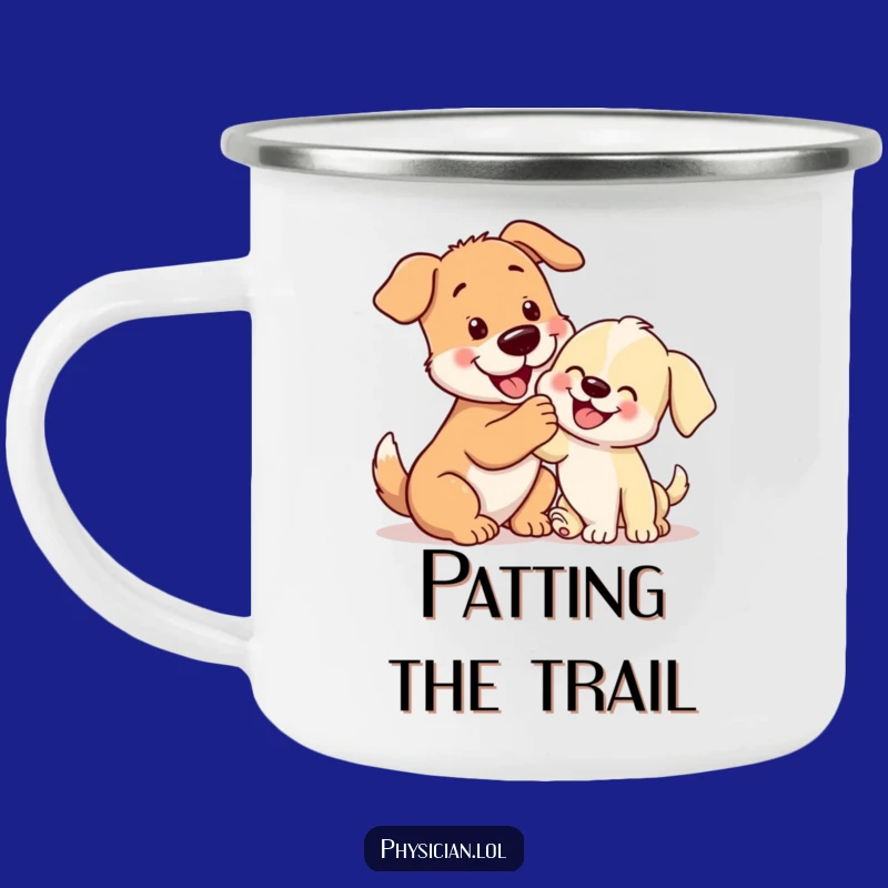 Funny Doggy Friends Camping Mug: Adventure with Heartwarming Pup Love