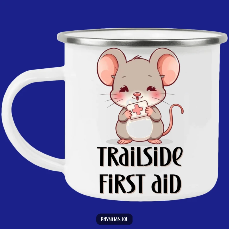 Funny Shy Mouse Campfire Mug: Cozy & Caring Outdoor Gift