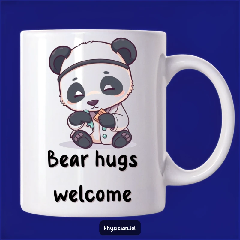 Funny Panda Doctor Mug: Gentle Care and Humorous Healing Gift