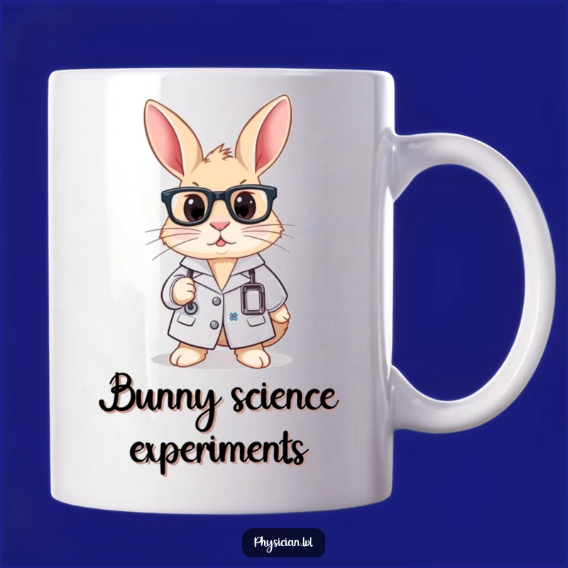Funny Rabbit Scientist Mug: Brilliant Ideas & Coffee!