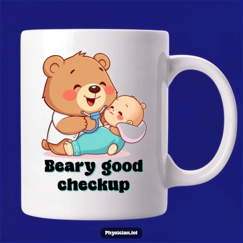 Funny Bear Doctor Mug: Gentle Care & Hilarious Check-ups!