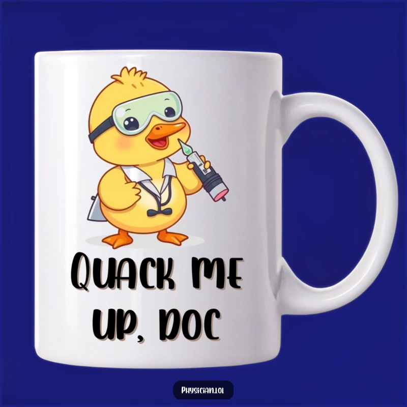 Funny Duck Doctor Mug: A Playful Shot for a Laugh, Perfect Nurse Gift