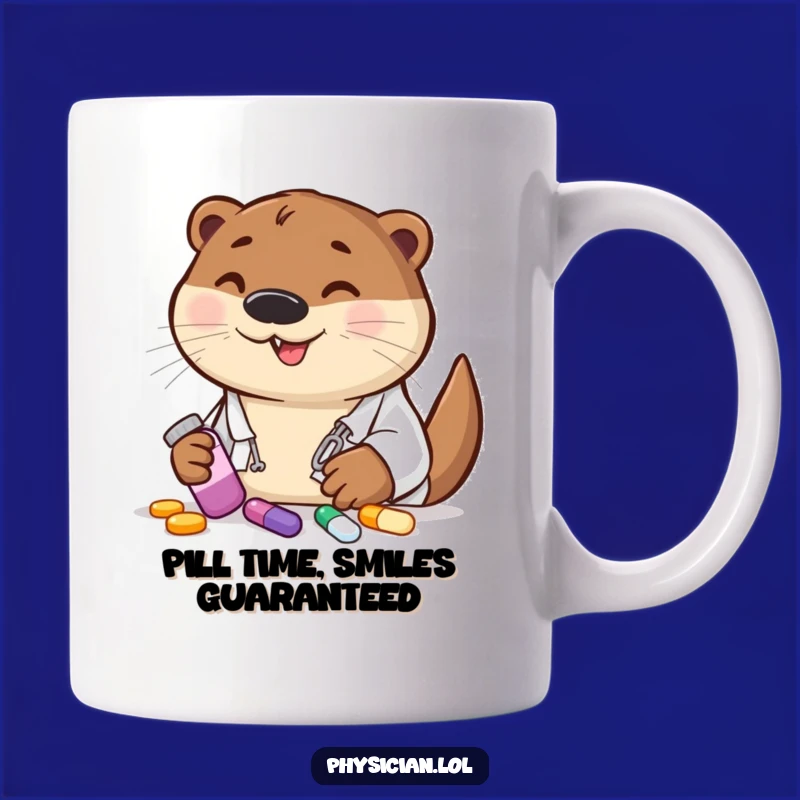 Funny Otter Doctor Mug - Hilarious Prescription Gift for Animal Lovers