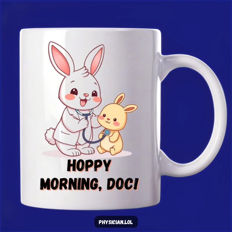 Funny Bunny Doctor Mug - Adorable Vet Gift for Animal Lovers & Laughs