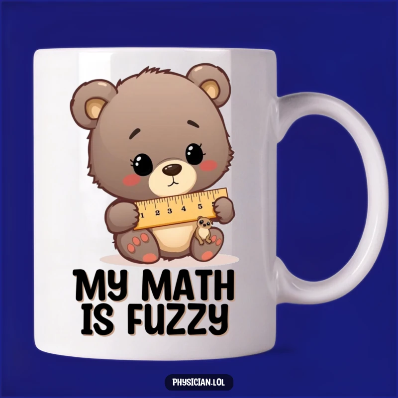 Funny Bear Cub Measuring Patient Mug - Hilarious Animal Doctor Gift Idea
