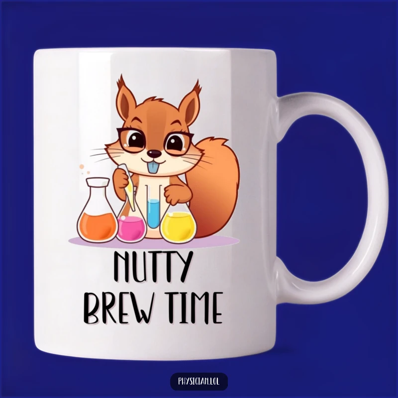 Funny Determined Squirrel Scientist Mug: Hilarious Lab Humor Gift for Geeks