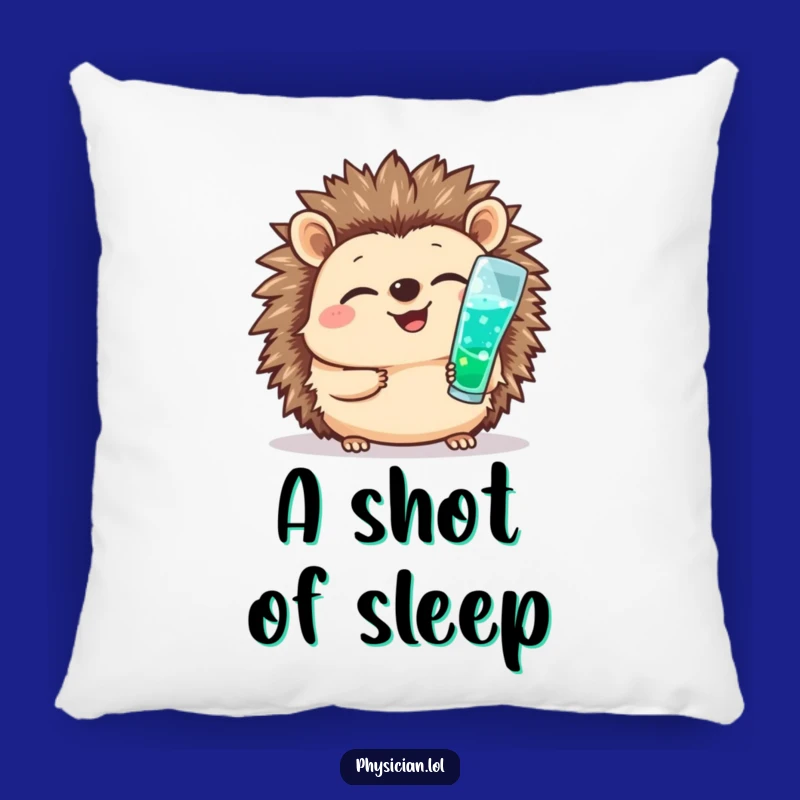 Funny Hedgehog Nurse Pillow: Cheerful Shot Giver, Cozy Medical Accent Gift