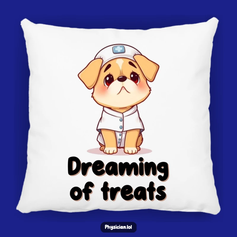 Funny Scared Dog Pillow: Cozy Comfort with a Hilarious Patient Pup Design