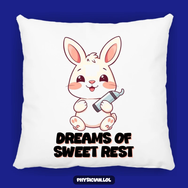Funny Bunny Get Well Soon Pillow: Comfort and Cheerful Humor