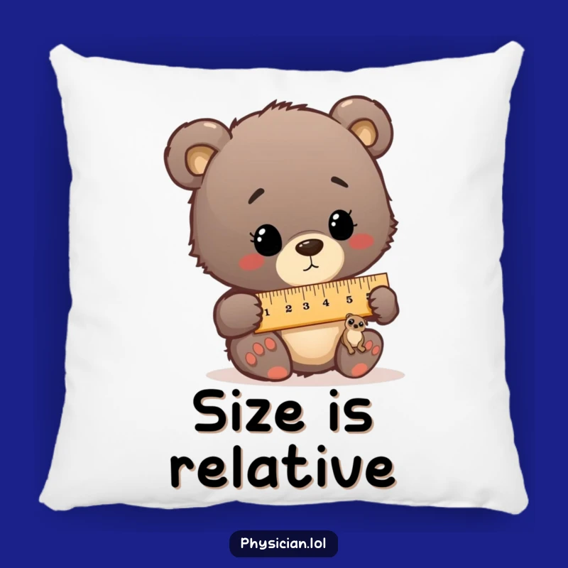Funny Bear Cub Doctor Pillow - Cute & Comical Accent Pillow