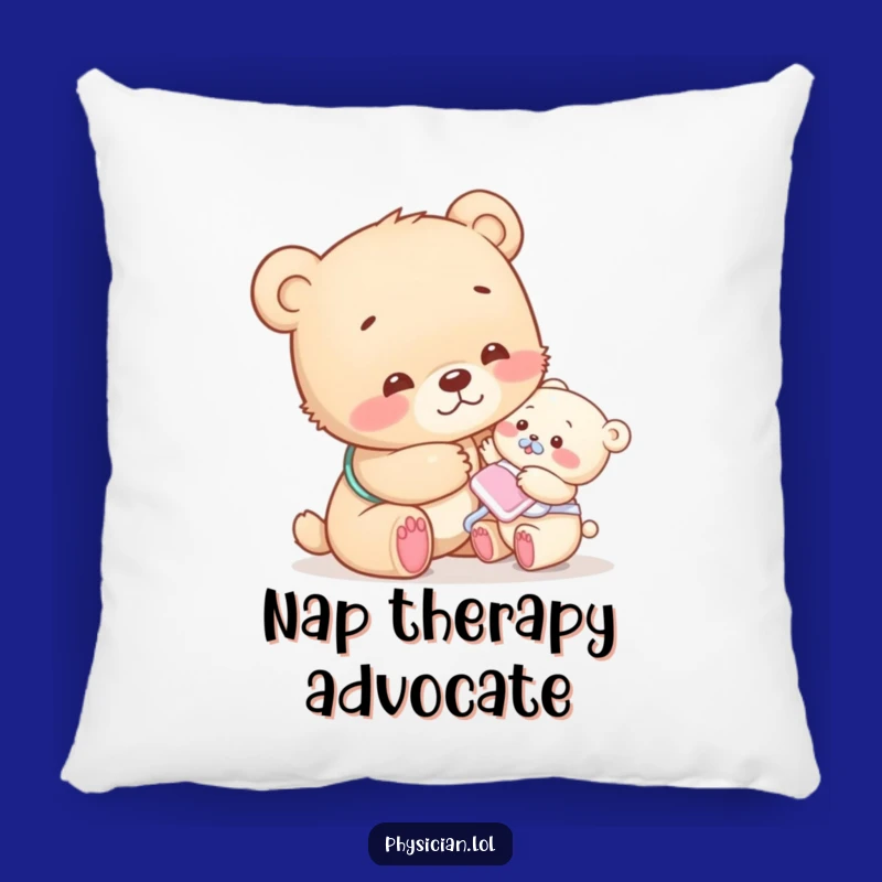 Funny Bear Cub Hug Pillow: Soft Comfort and Gentle Humor