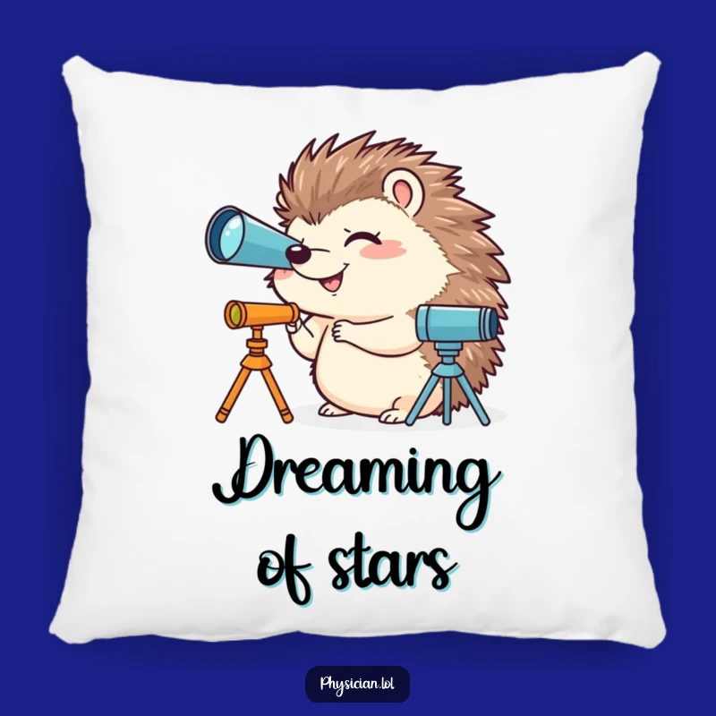 Funny Hedgehog Pillow - Cozy & Hilarious Accent for Stargazer's Nook
