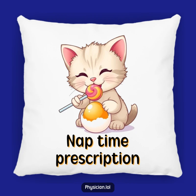 Funny Kitten Doctor Pillow: Plush Comfort with a Sweet Prescription