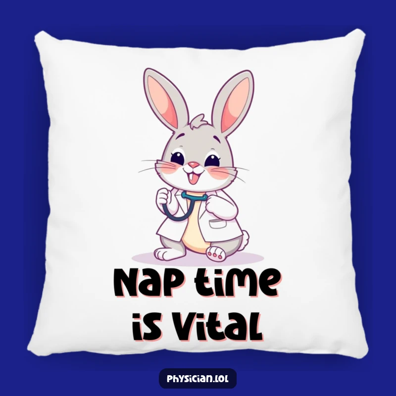 Soft Funny Bunny Doctor Pillow: Cuddle Up with Cheerful Care