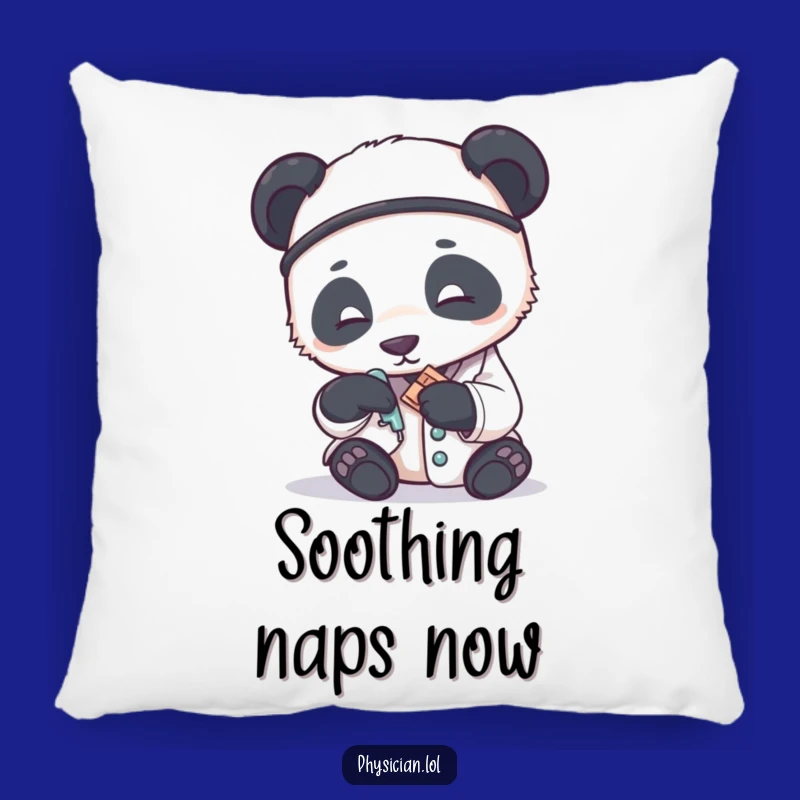 Soft Funny Panda Doctor Pillow: Cuddle with Gentle Care