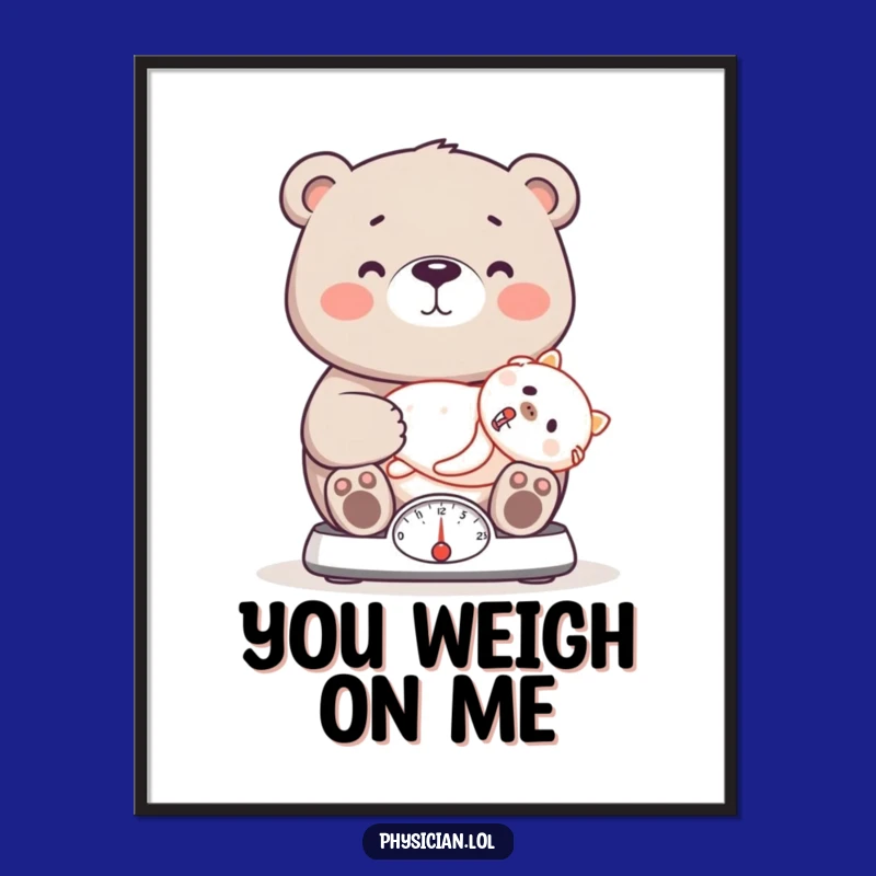 Funny Bear Digital Print: Hilarious Art for Instant Care