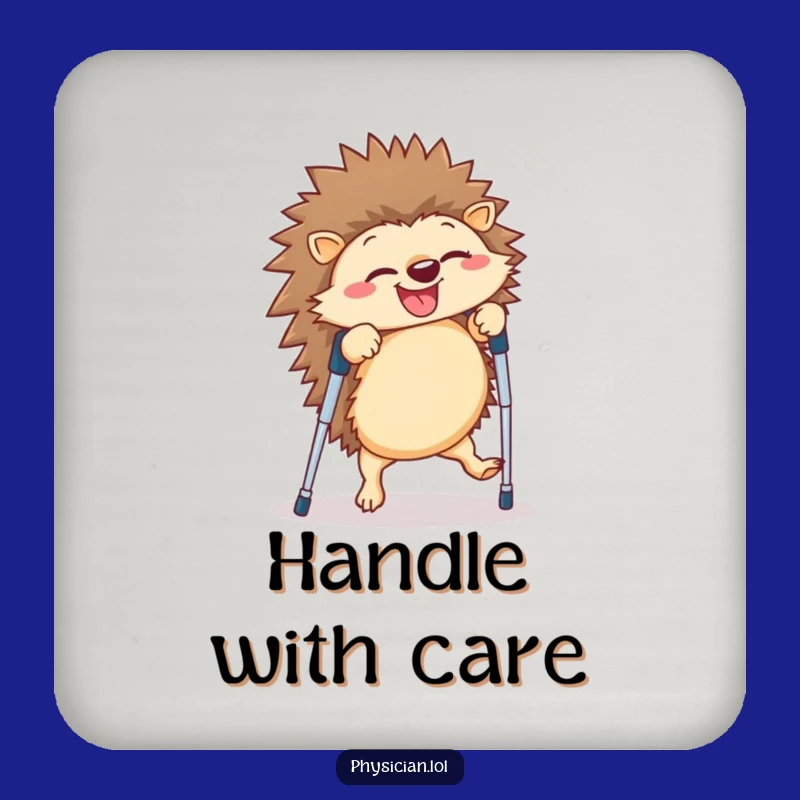Funny Hedgehog Cartwheel Coasters: Protect Tables with Hilarious Giggles!