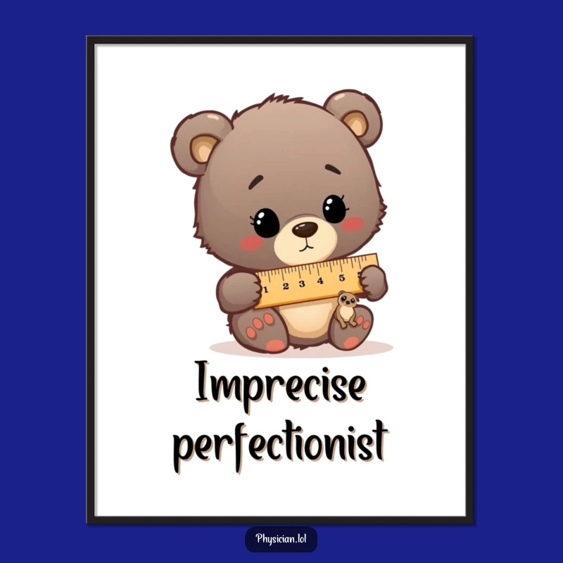 Funny Bear Cub Doctor Poster - Hilarious Animal Art for Walls