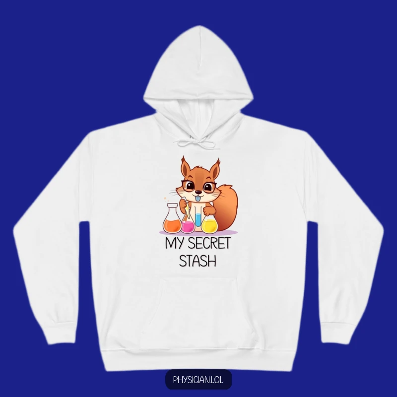 Funny Squirrel Scientist Hoodie: Cozy and Hilarious Lab Coat Sweatshirt Gift