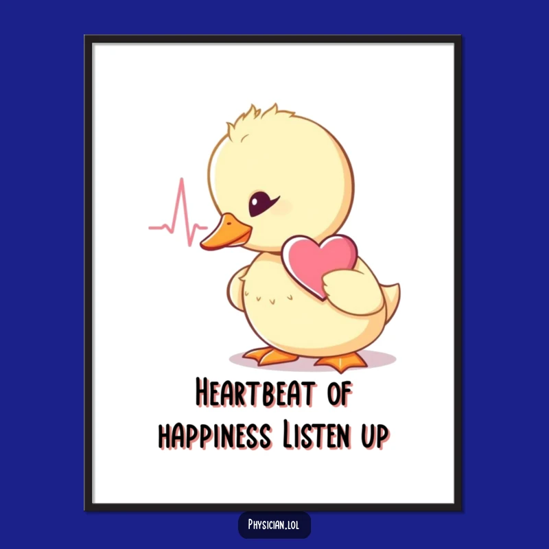 Funny Wobbly Duckling Free Printable Wall Art: Downloadable Art for Sweetness