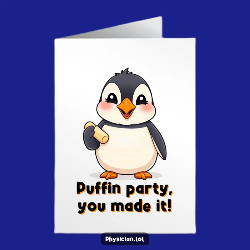 Free Printable Puffin Birthday Card: Hilarious Pill Gag for a Laughable Downloadable Gift