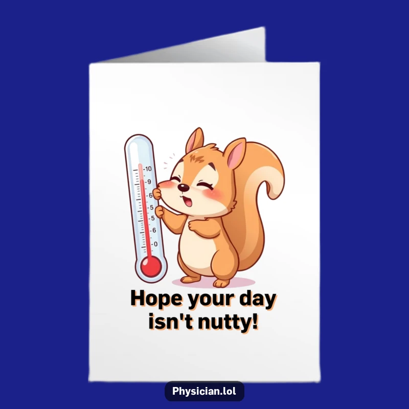 Funny Free Printable Birthday Card: Flustered Squirrel for a Hilarious Downloadable Greeting
