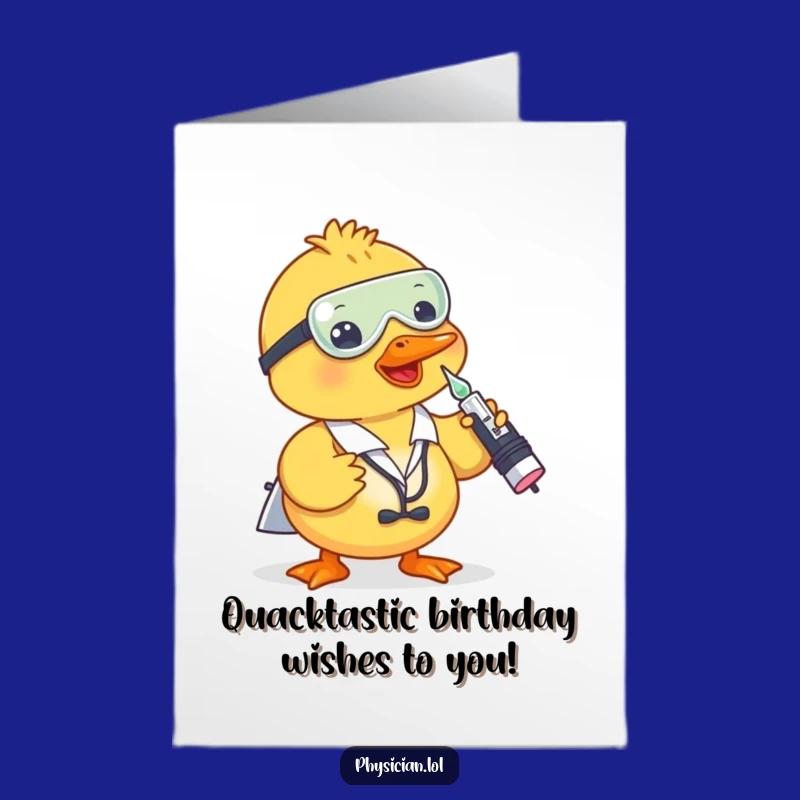 Free Printable Funny Duck Doctor Birthday Card: Hilarious DIY Printable Gift for Animal Lovers
