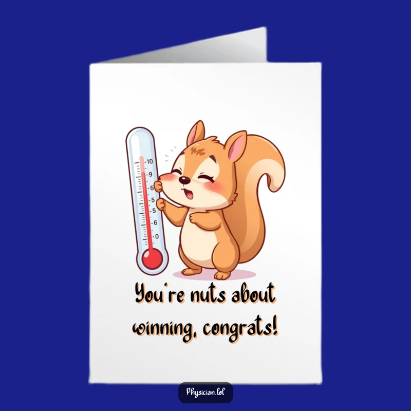 Free Printable Congrats Card: Flustered Squirrel for a Humorous, Downloadable Surprise