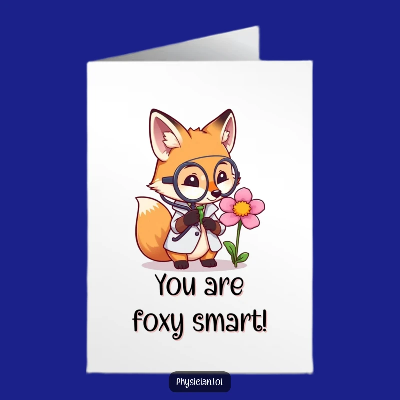 Free Printable Fox Doctor Congrats Card - Clever Downloadable Gift