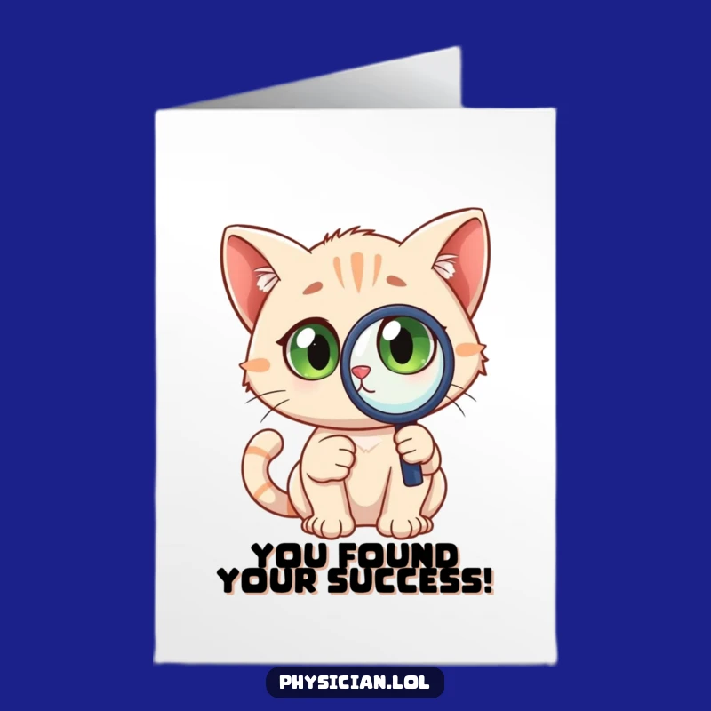 Free Printable Funny Cat Detective Congrats Card: A Surprising Downloadable for Big Wins