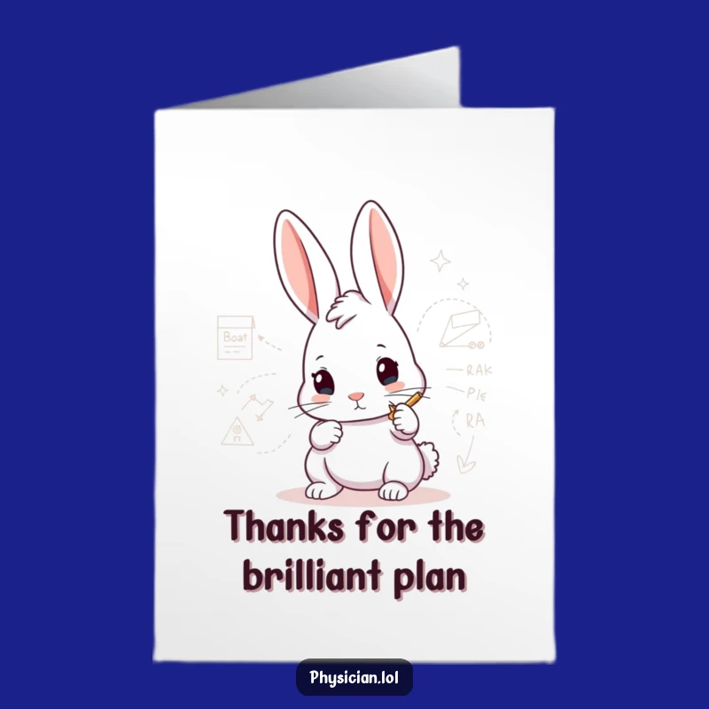 Free Printable Funny Rabbit Engineer Thank You Card: A Detailed Downloadable for Your Gratitude