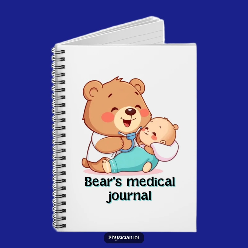 Funny Bear Doctor Notebook: Jot Down Your Healthy Ideas!
