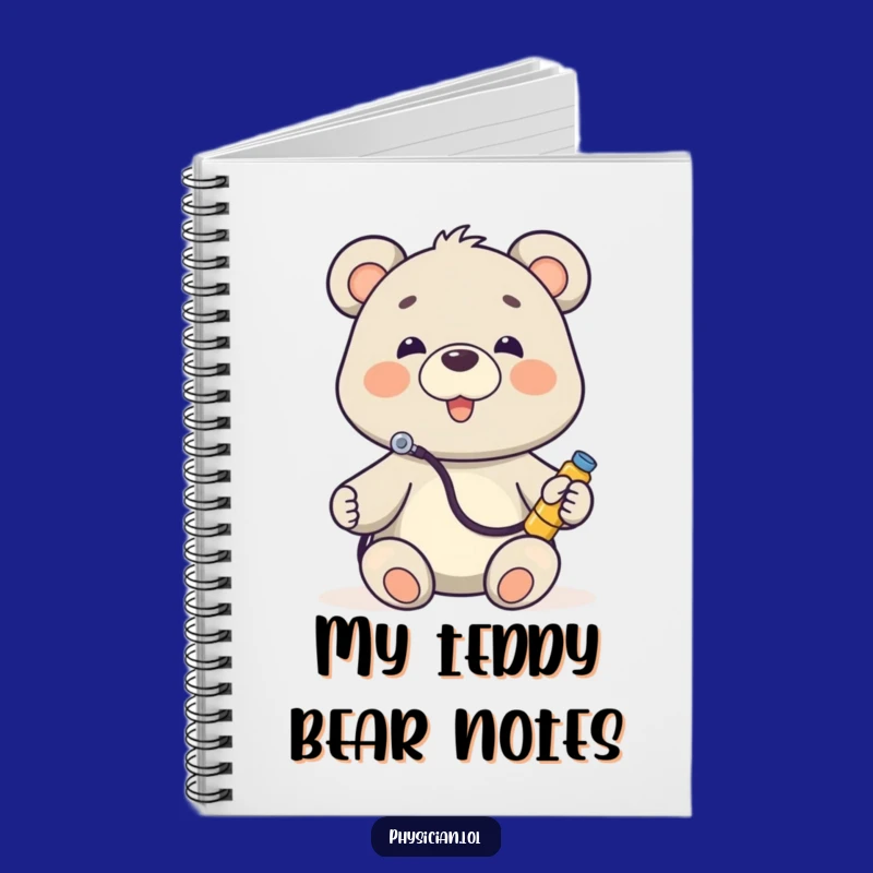 Funny Bear Doctor Notebook: Journal with stethoscope listening toy, a creative and funny gift for students & professionals.