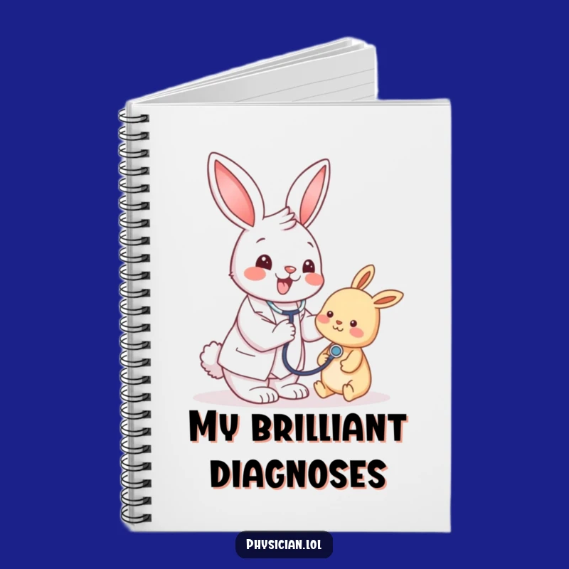 Funny Bunny Doctor Notebook - Jot Down Notes with a Hilarious Vet Pal
