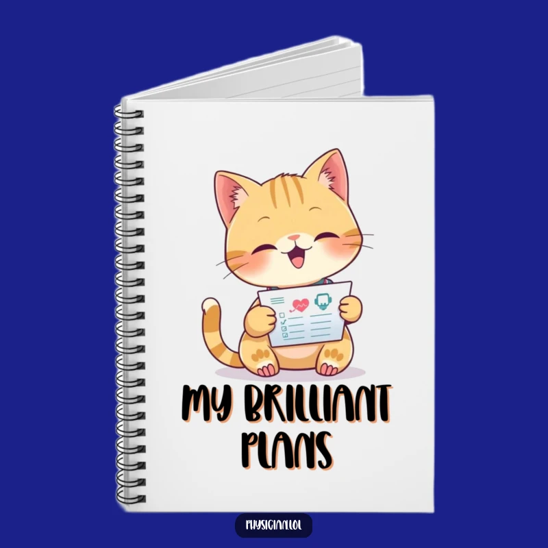 Funny Cat Doctor Notebook: Focused Feline Reads Chart, Journaling Medical Humor