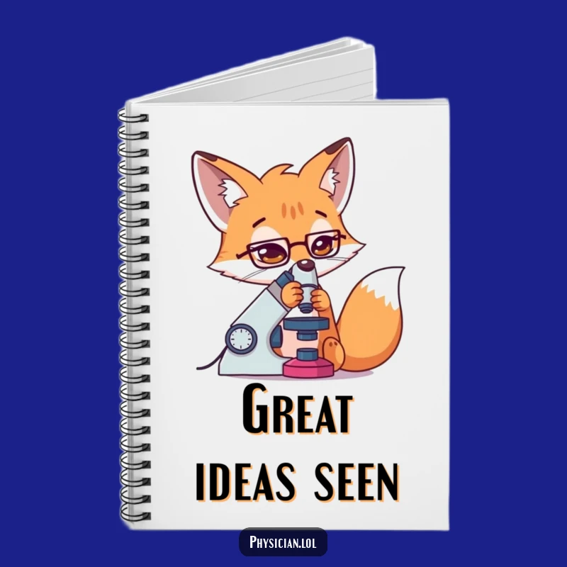 Funny Fox Scientist Notebook: Determined Explorer, for Your Brilliant Ideas