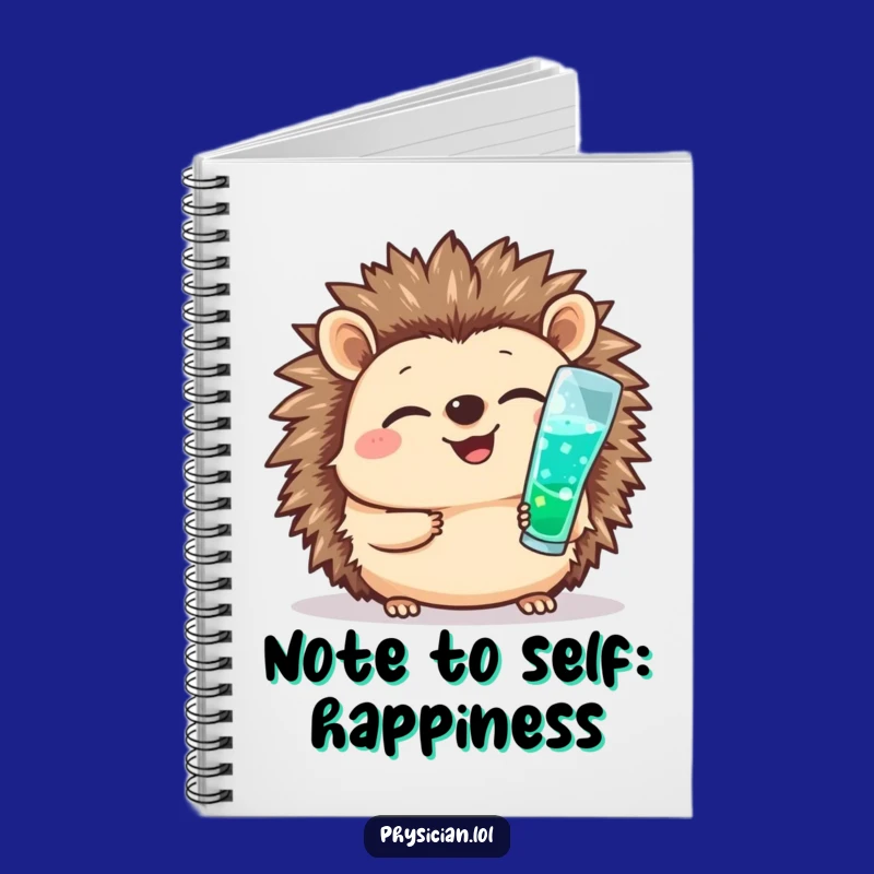 Funny Hedgehog Nurse Notebook: Cheerful Shot Giver, Journaling Medical Humor