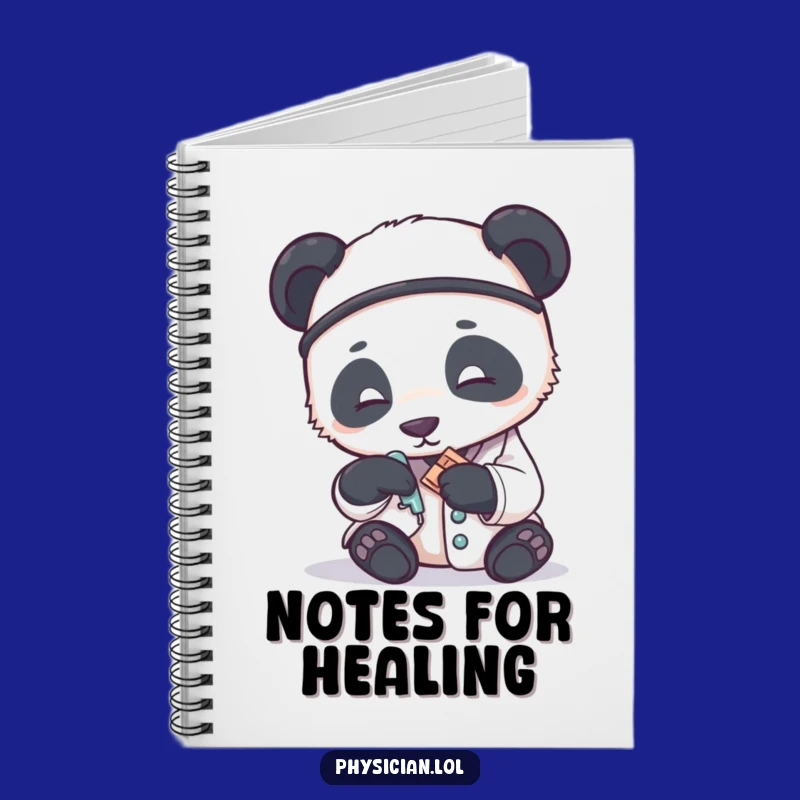 Funny Panda Doctor Notebook: Jot Down Notes with Gentle Care