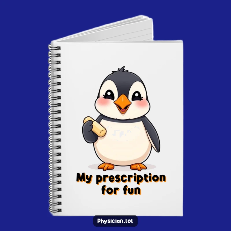 Funny Puffin Pill Notebook: Jot Down Ideas with Giggles and Joy
